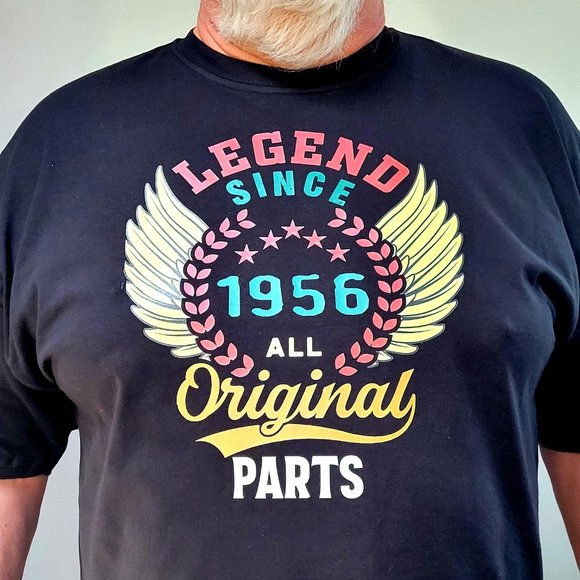 Blue Printz Creationz Other - Men's Graphic T -Shirt Vintage Style Legend Birthday Year  Size 3XL NWT